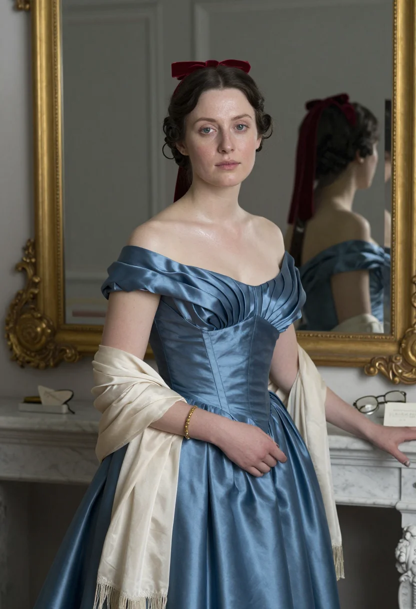 AI comtesse d haussonville sample — portrait of a woman, a Western-European woman in her late tw