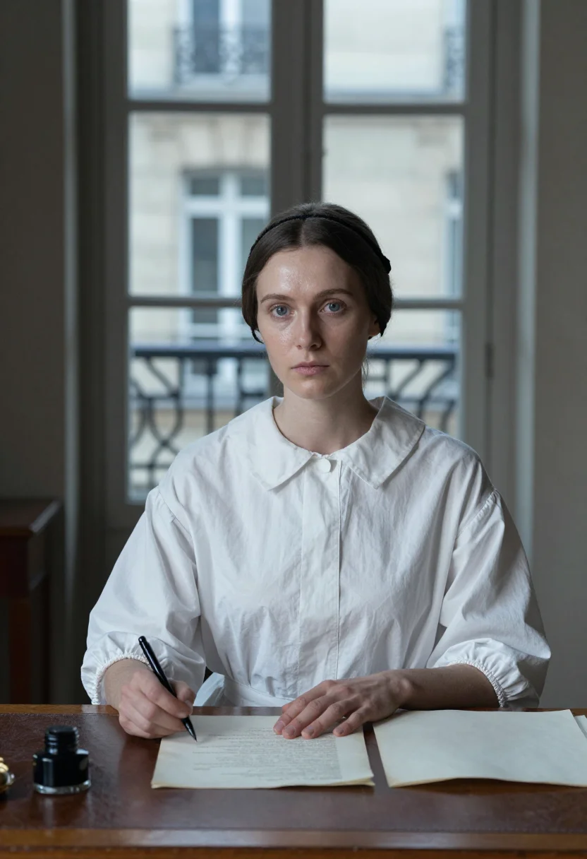 AI comtesse d haussonville sample — portrait of a woman, a Western-European woman in her late tw