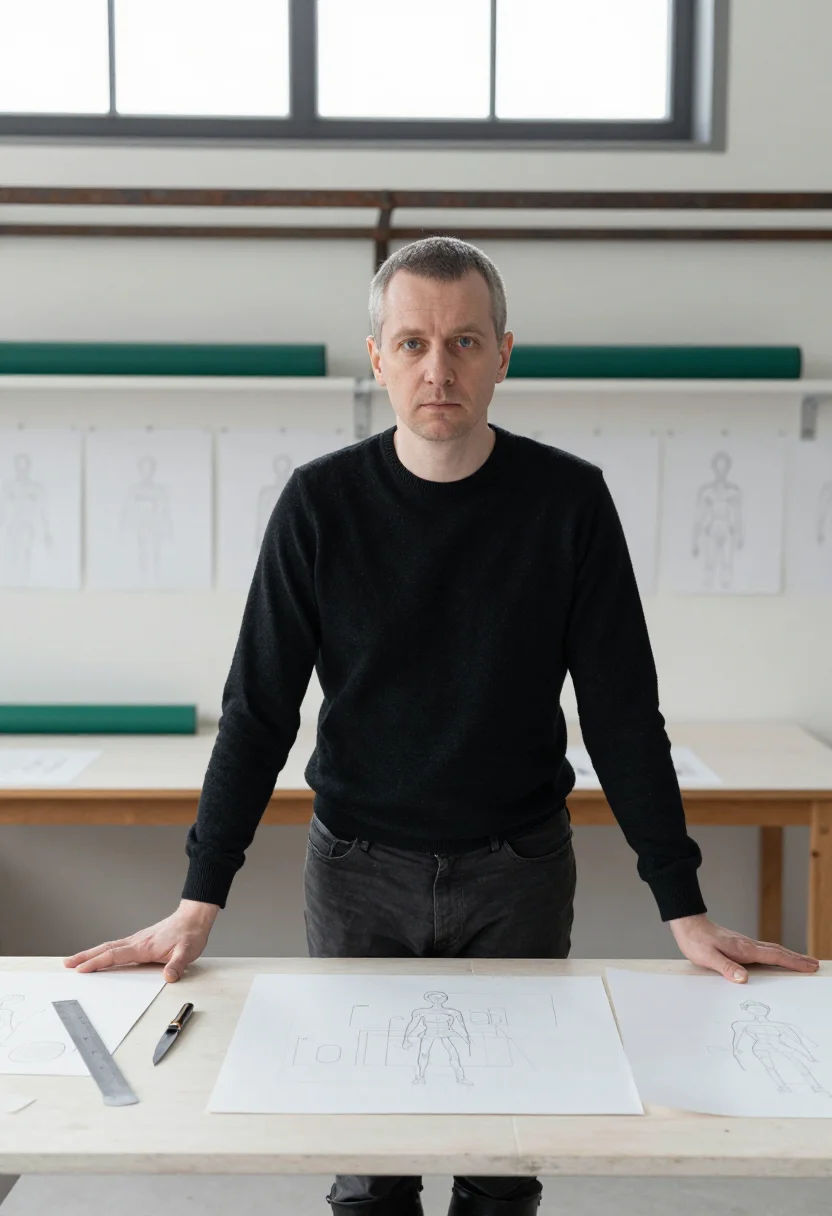 AI copenhagen tegnestue sample — portrait of a man, half-length portrait of a Western-Europea