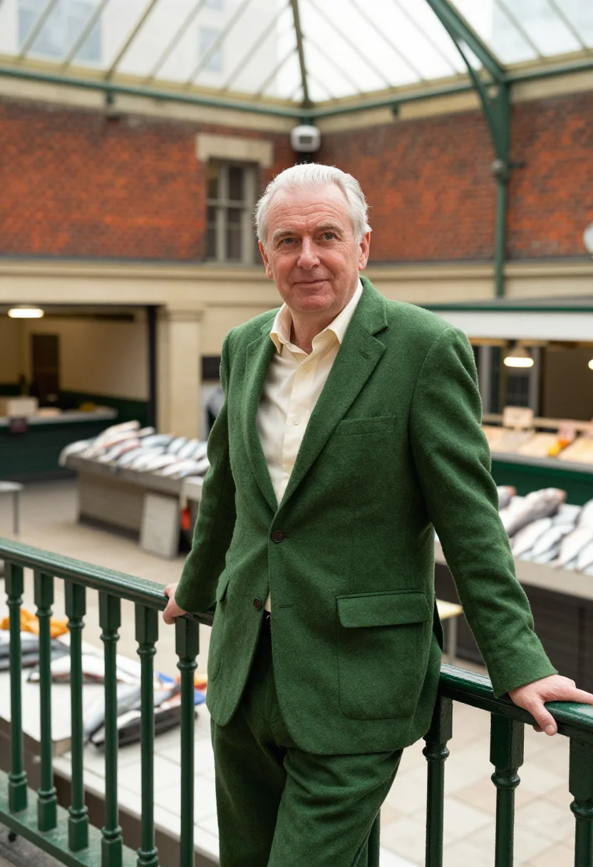 AI cork english market restaurateur palette sample — portrait of a restaurateur, a man of English descent in his
