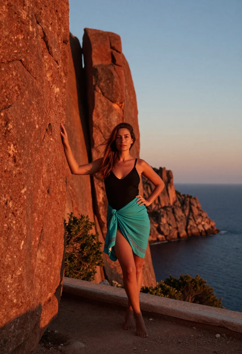 AI corsica sample — portrait of a woman, full-length portrait of an Italian woma