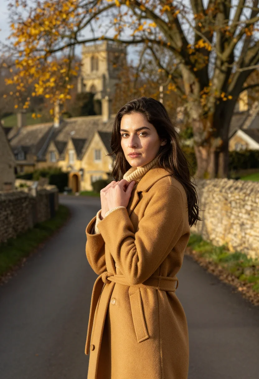 AI cotswolds october honey sample — portrait of a woman, head-and-shoulders portrait of an Engli