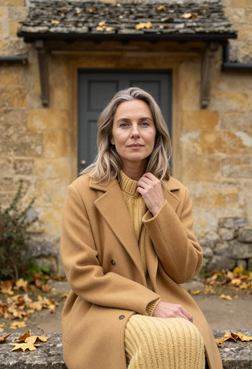 AI cotswolds october honey sample — portrait of a woman, head-and-shoulders portrait of an Engli