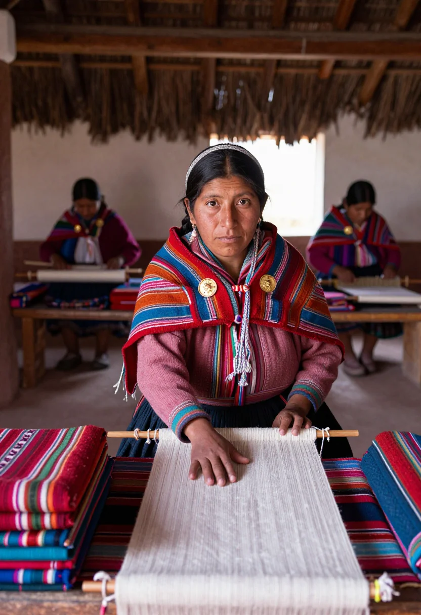 AI coya sample — portrait of a woman, full-length portrait of an Andean Quech