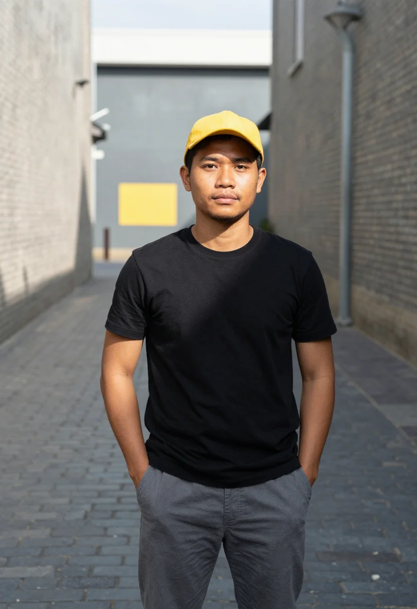 AI cremorne backend lane yellow sample — portrait of a backend engineer, half-length portrait of a Vi