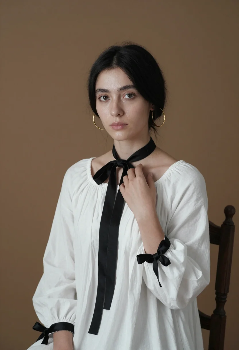 AI cristina belgiojoso sample — portrait of a woman, a Western-European woman in her early t
