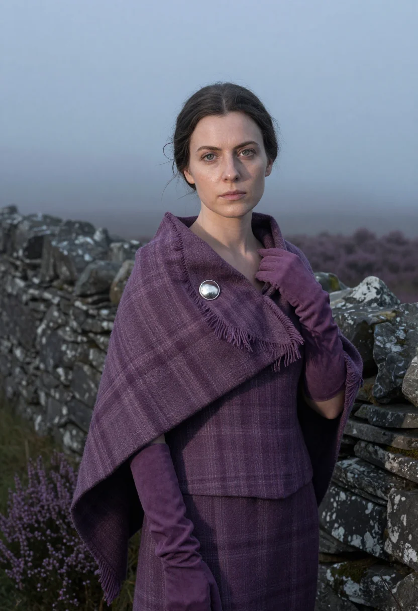 AI culloden heather sample — portrait of a woman, half-length portrait of a Western-Europ