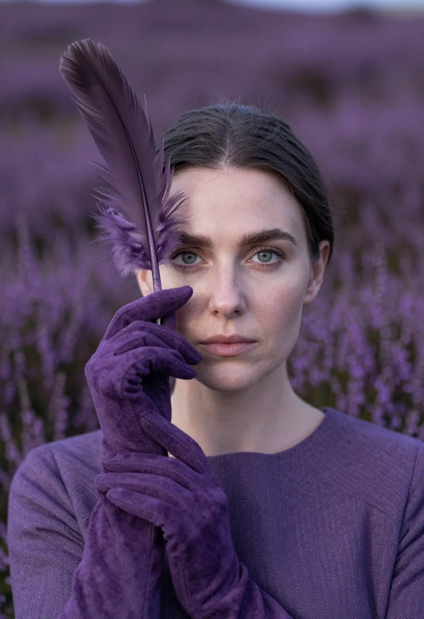 AI culloden heather sample — portrait of a woman, head-and-shoulders portrait of a Wester