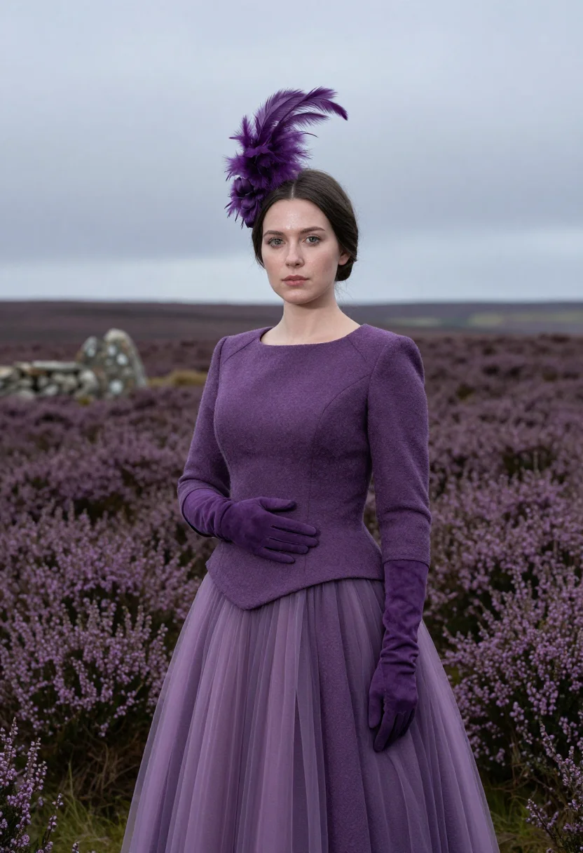 AI culloden heather sample — portrait of a woman, half-length portrait of a Western-Europ