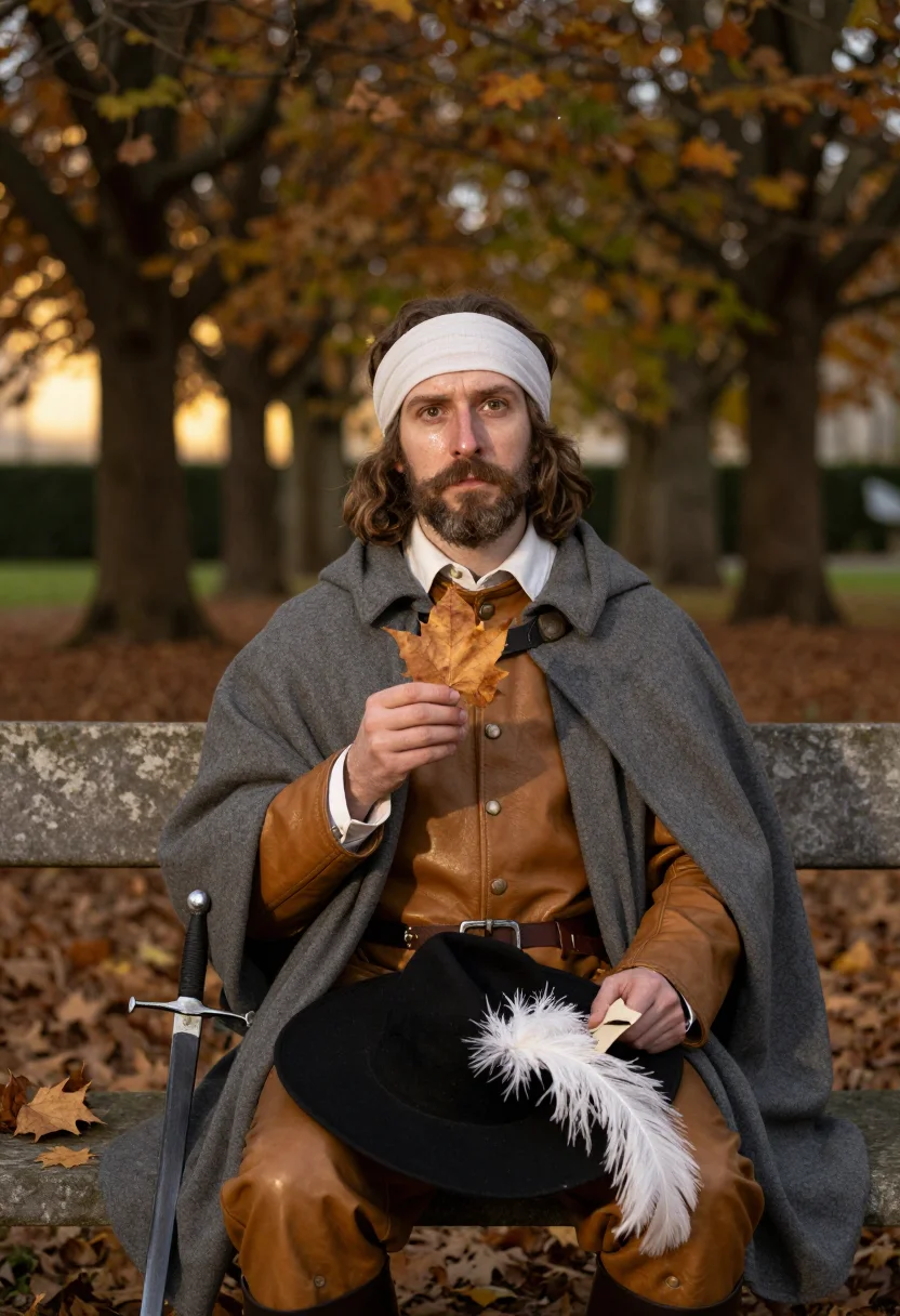 AI cyrano sample — portrait of a man, close half-length portrait of a man of Fr