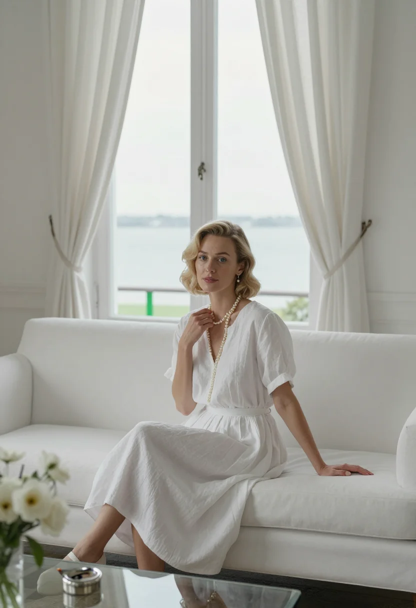 AI daisy buchanan sample — portrait of a woman, half-length portrait of a Western-Europ