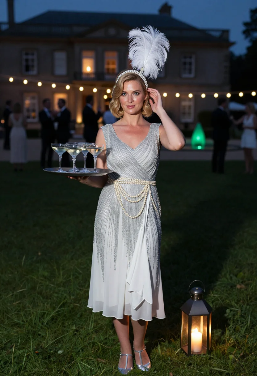 AI daisy buchanan sample — portrait of a woman, half-length frontal portrait of a Weste