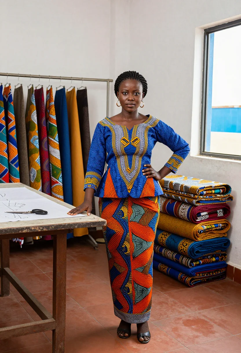 AI dakar almadies sample — portrait of a designer, full-length portrait of a Senegalese