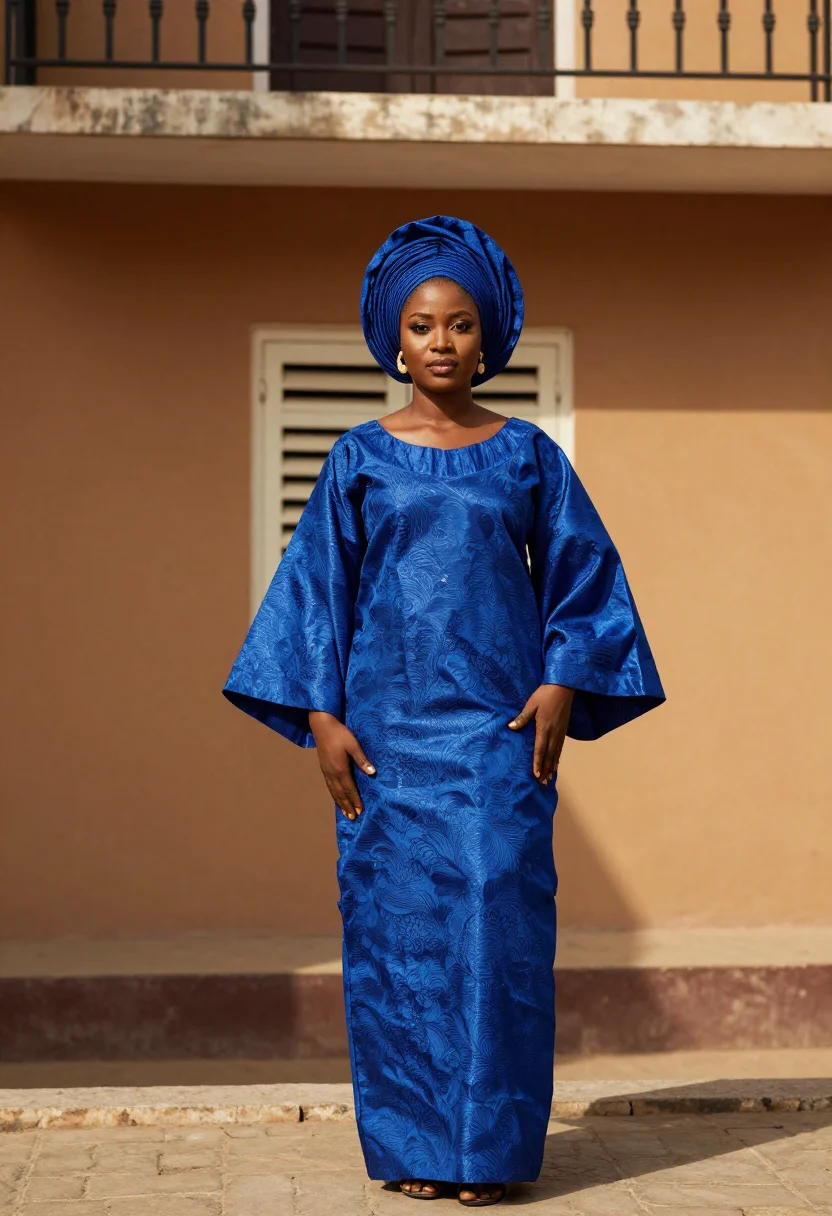 AI dakar moussor sample — portrait of a woman, full-length portrait of a Senegalese wo
