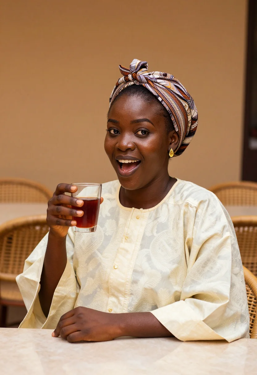 AI dakar moussor sample — portrait of a woman, chest-up portrait of a Senegalese woman