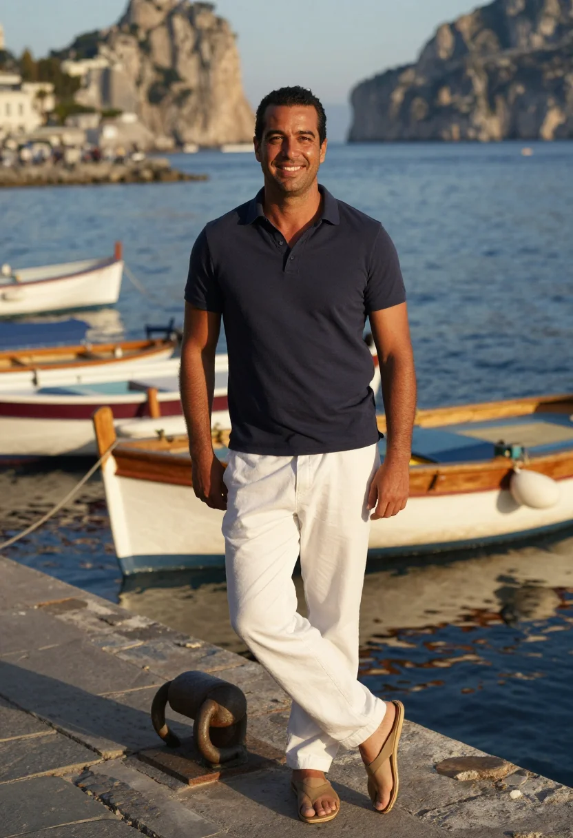 AI david gandy light blue sample — portrait of a man, full-length portrait of a Western-Europea