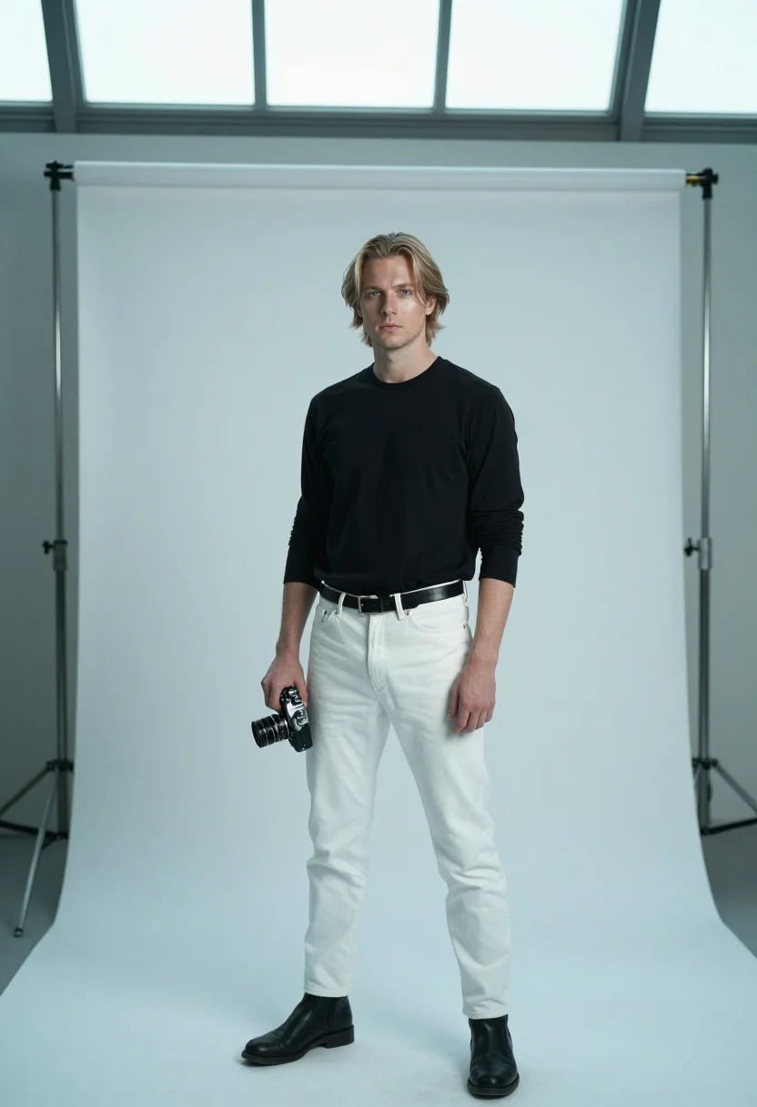 AI david hemmings sample — portrait of a man, three-quarter-length portrait of a Wester