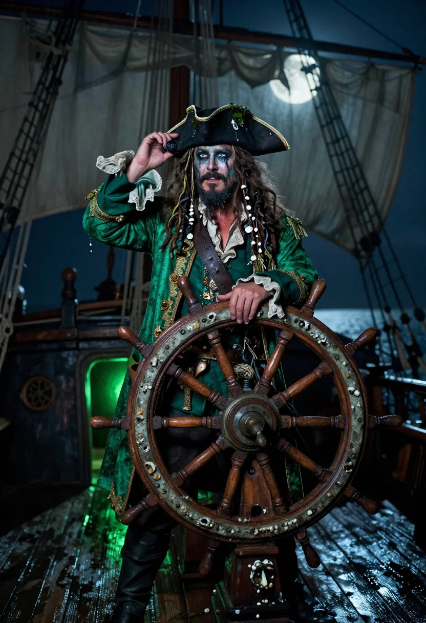 AI davy jones sample — portrait of a man, half-length portrait of a Northern Europe