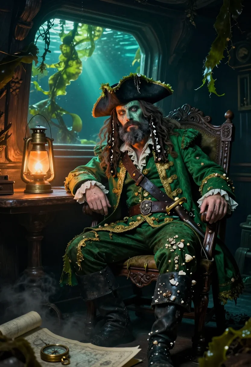 AI davy jones sample — portrait of a man, three-quarter-length portrait of a Northe