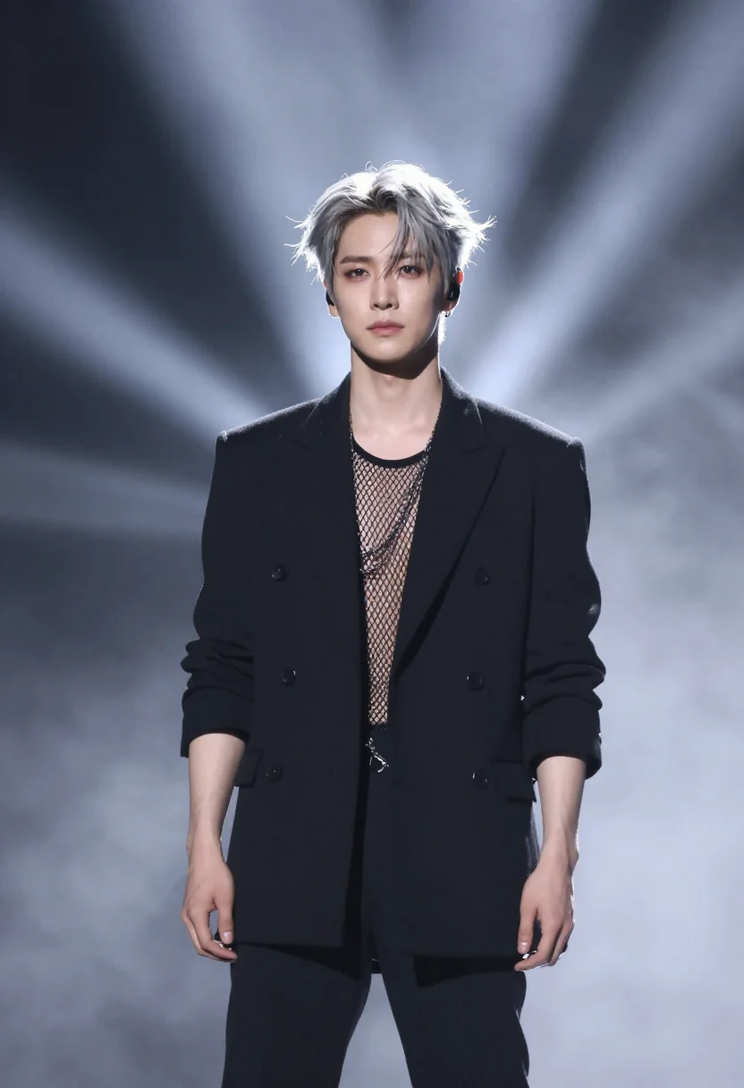AI debut showcase sample — portrait of a man, three-quarter-length portrait of a Korean