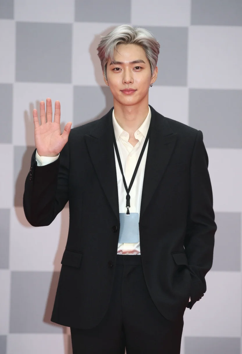 AI debut showcase sample — portrait of a man, three-quarter-length portrait of a Korean