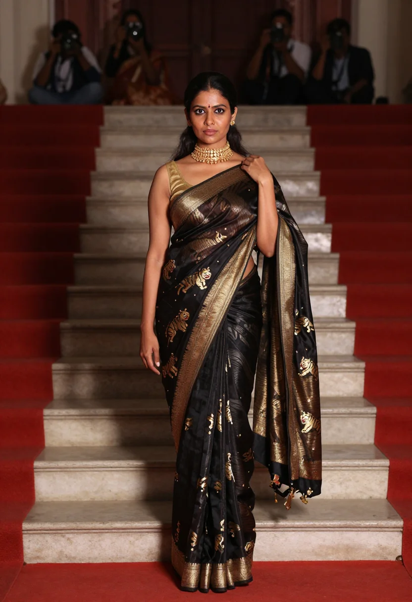 AI deepika cannes sample — portrait of a woman, full-length portrait of an Indian woman