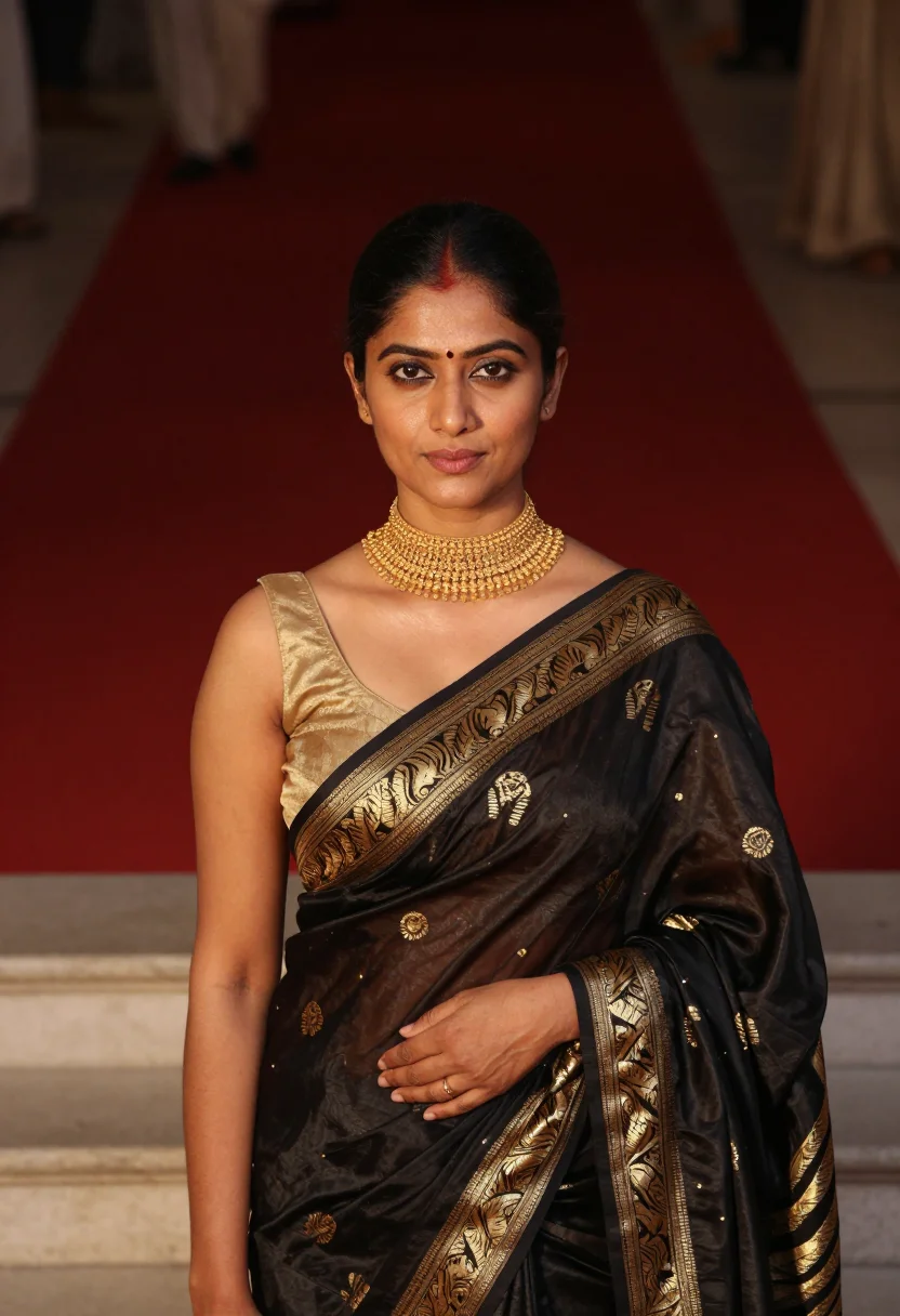 AI deepika cannes sample — portrait of a woman, close portrait of an Indian woman in he