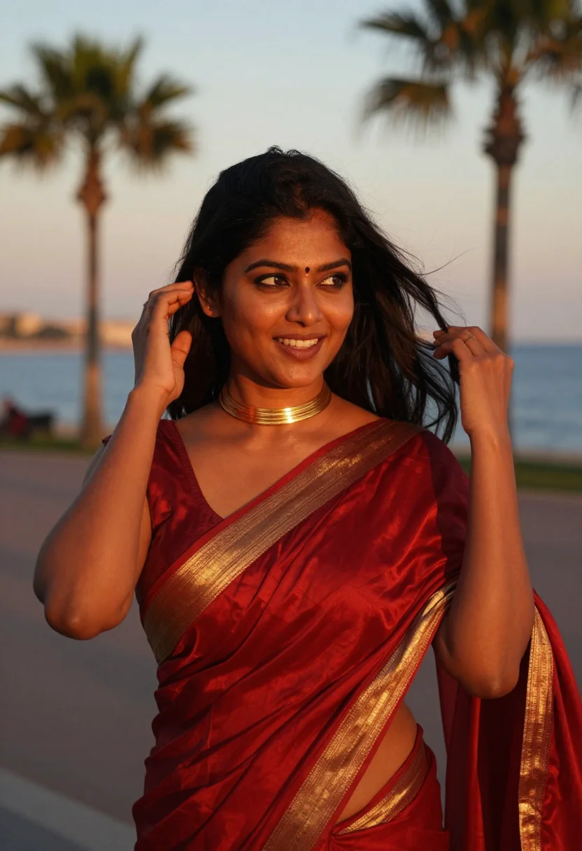 AI deepika cannes sample — portrait of a woman, close portrait of an Indian woman in he