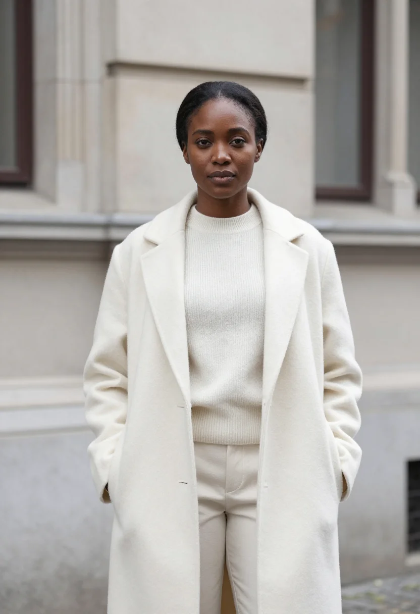 AI delvaux brussels sablon brillant ivory sample — portrait of a woman, a Belgian woman of Congolese descent in