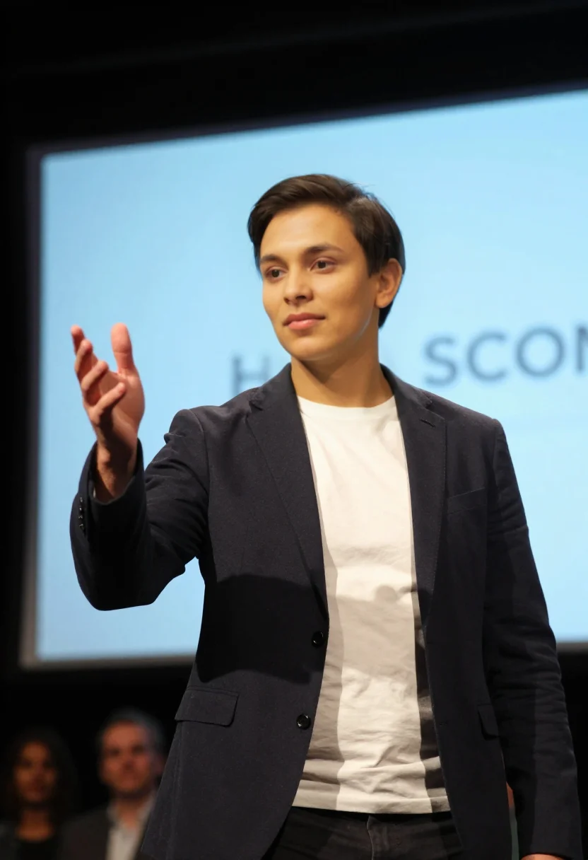 Example portrait from the AI Demo Day Pitch — 9 Photos in 45 Seconds