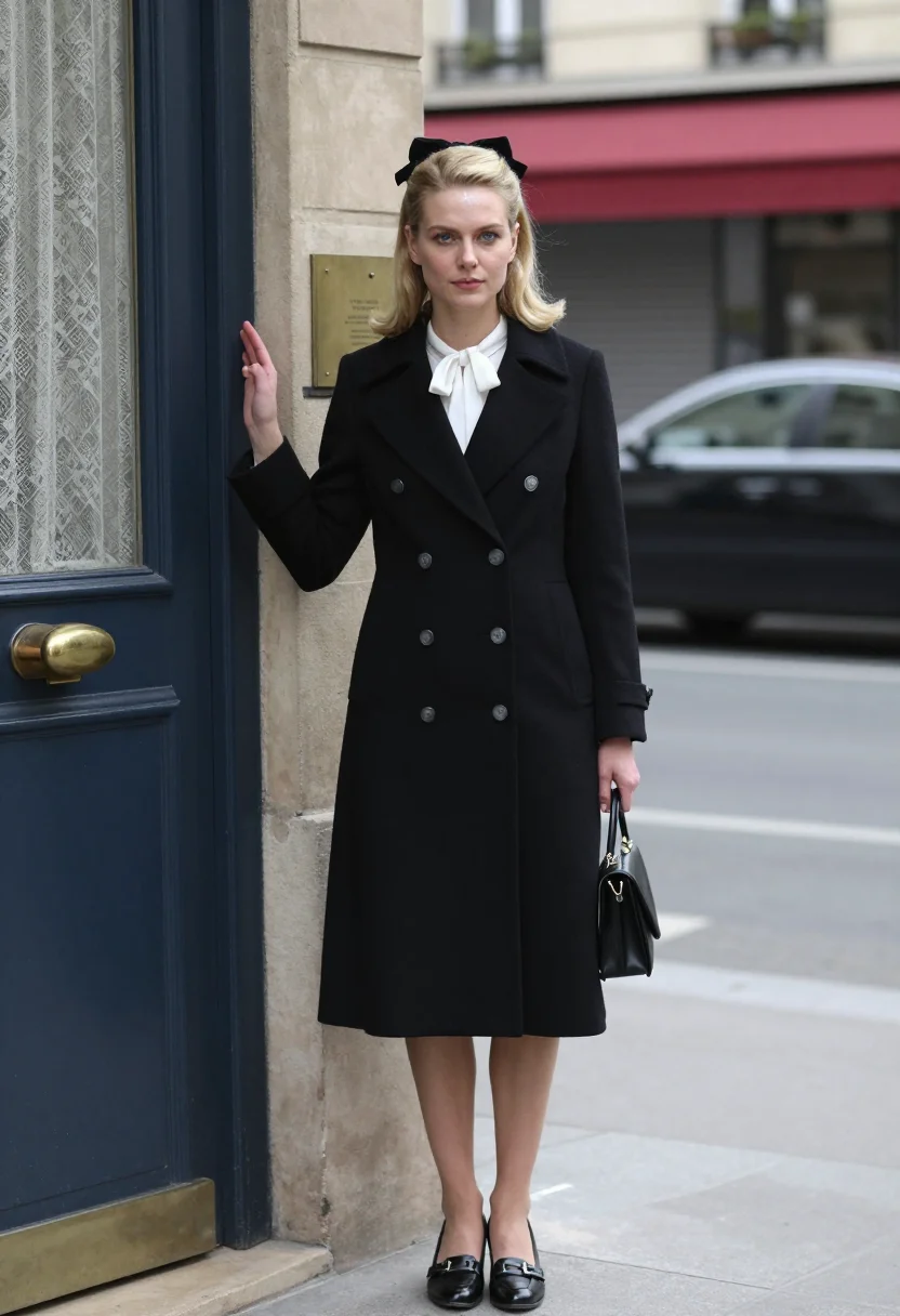 AI deneuve belle de jour sample — portrait of a woman, close half-length portrait of a Western