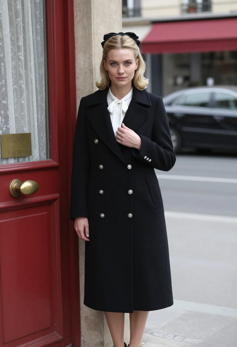 AI deneuve belle de jour sample — portrait of a woman, half-length portrait of a Western-Europ