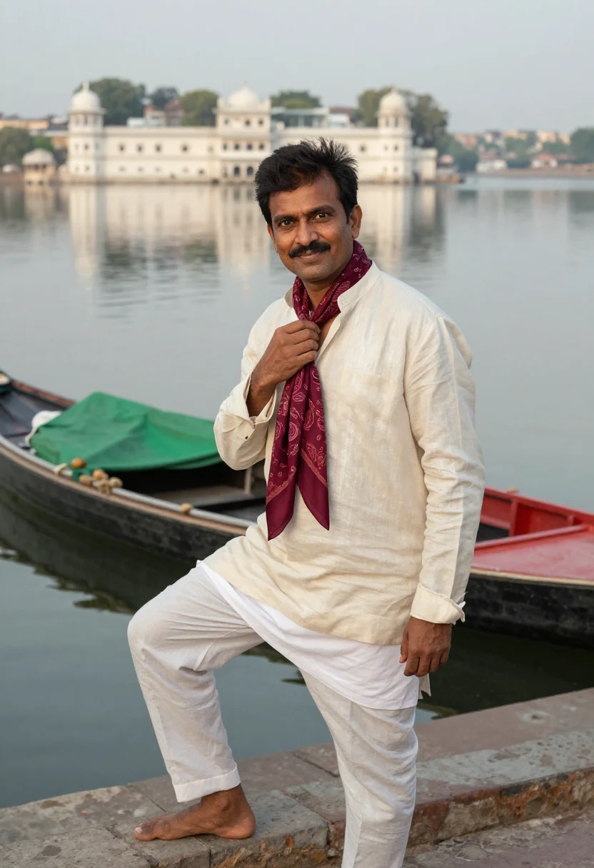 Example portrait from the AI Dev Anand — Free Preview, Train Once