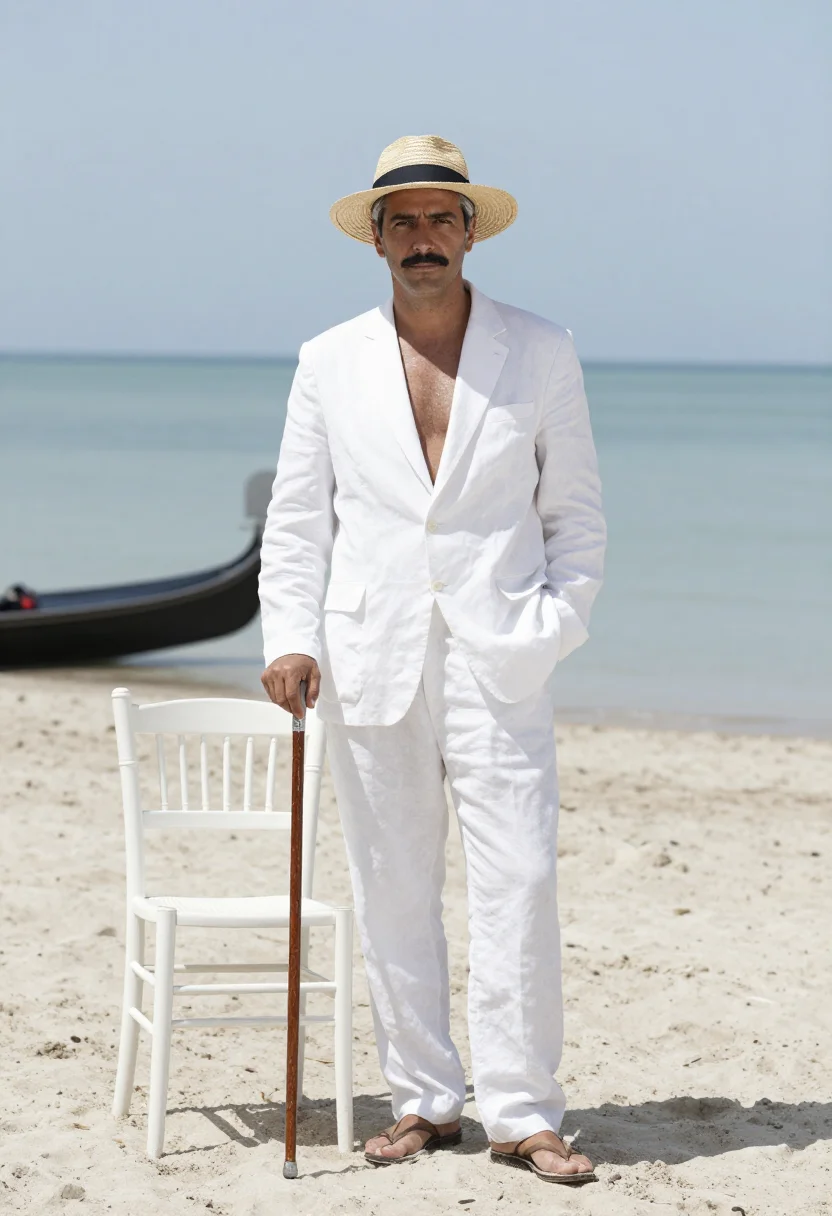 AI diaghilev sample — portrait of a man, full-length portrait of a Western-Europea