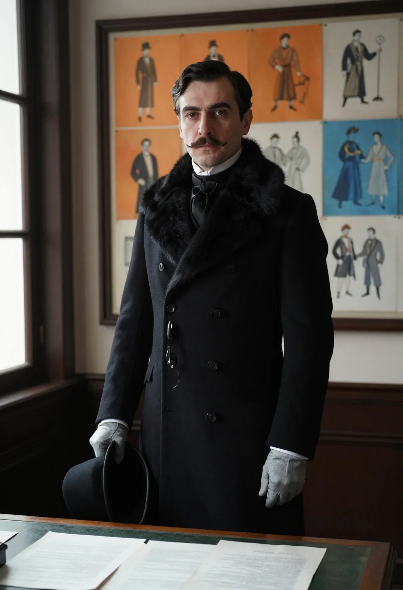 AI diaghilev sample — portrait of a man, full-length portrait of a Western-Europea