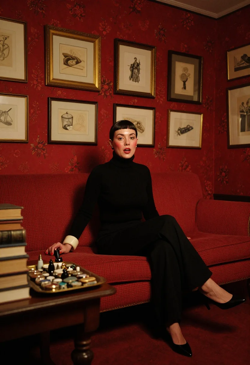 AI diana vreeland sample — portrait of a woman, full-length portrait of a woman of West