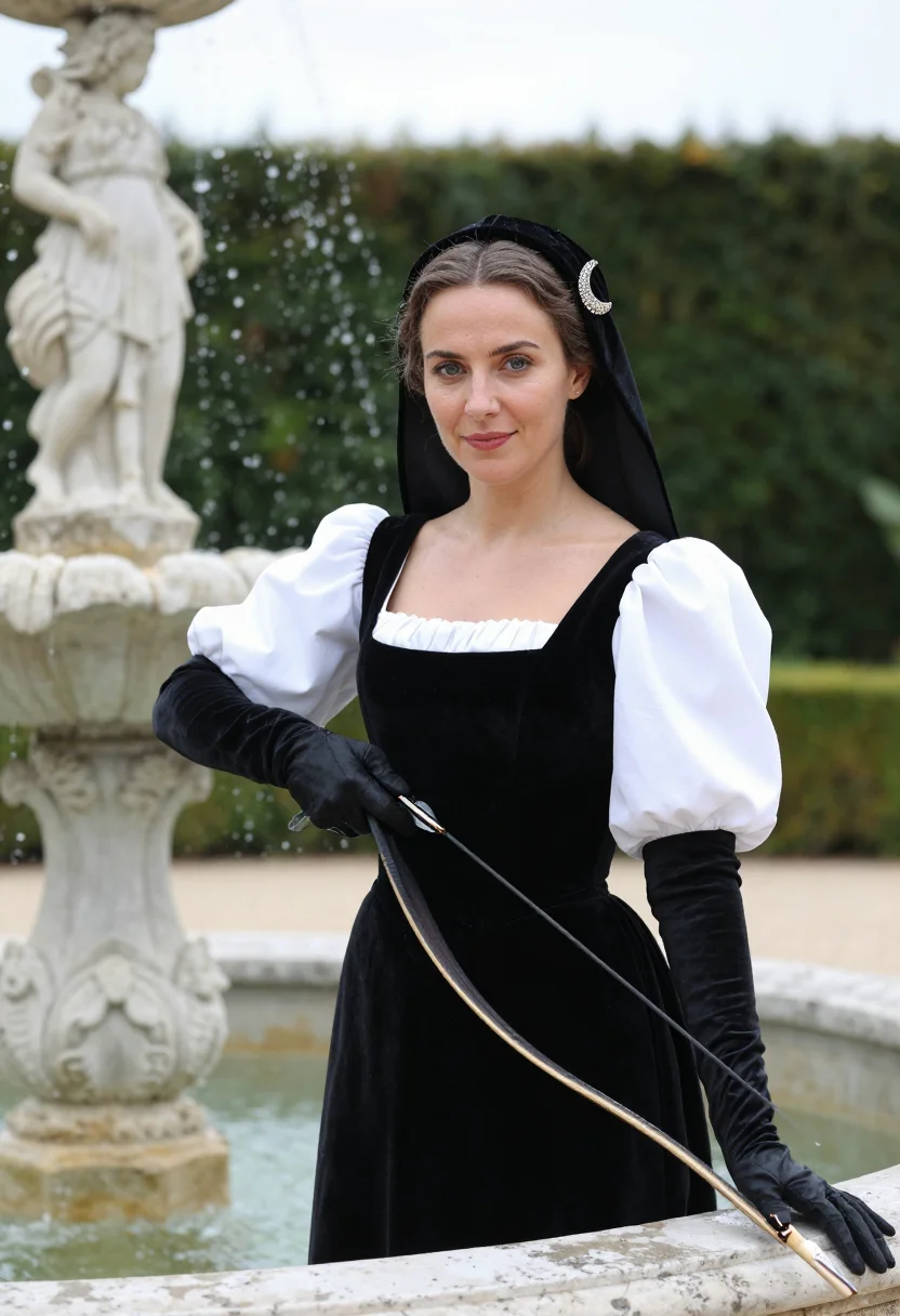 AI diane de poitiers sample — portrait of a woman, close half-length portrait of a Western