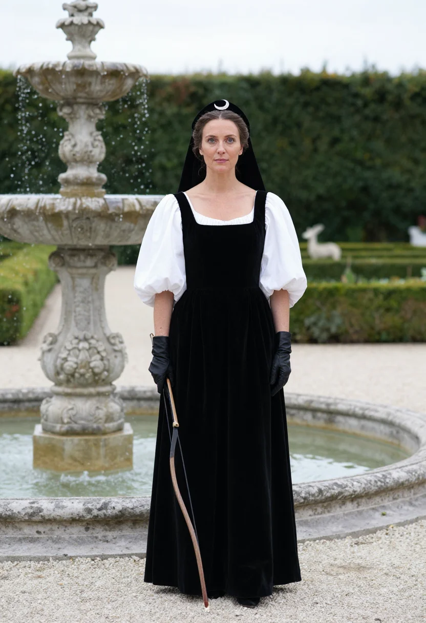 AI diane de poitiers sample — portrait of a woman, full-length portrait of a Western-Europ