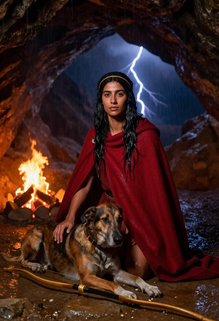 AI dido sample — portrait of a woman, half-length portrait of a Phoenician wo