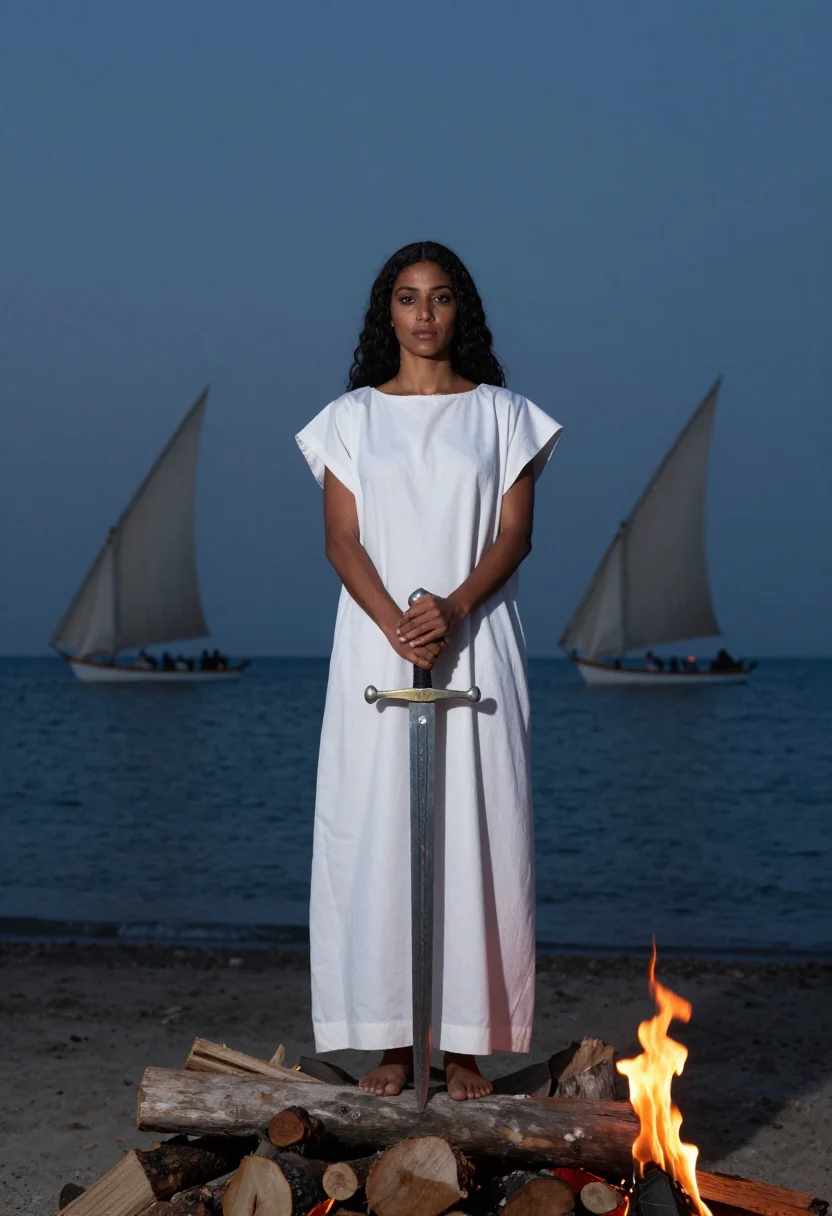 AI dido sample — portrait of a woman, full-length portrait of a Phoenician wo