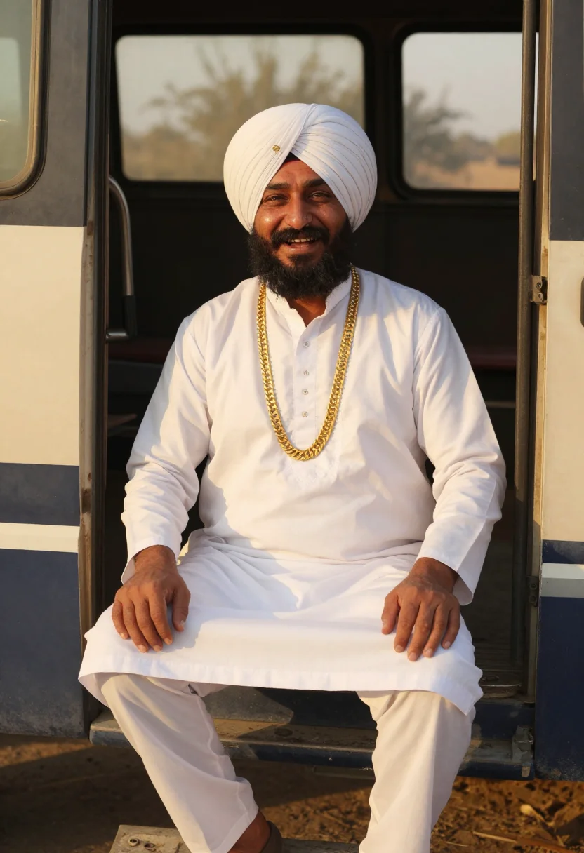 AI diljit coachella sample — portrait of a man, three-quarter-length portrait of a Punjab