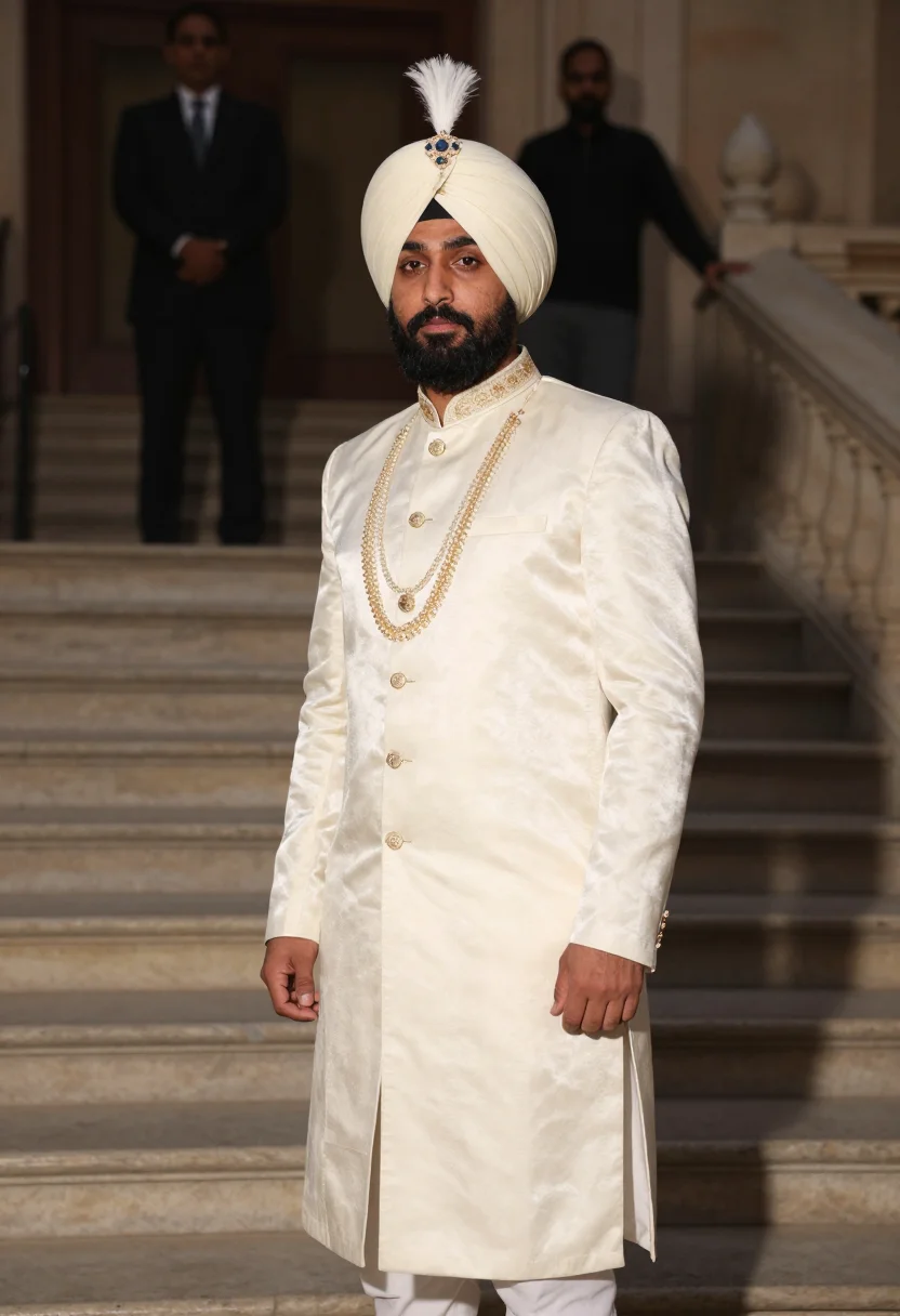AI diljit coachella sample — portrait of a man, three-quarter-length portrait of a Punjab