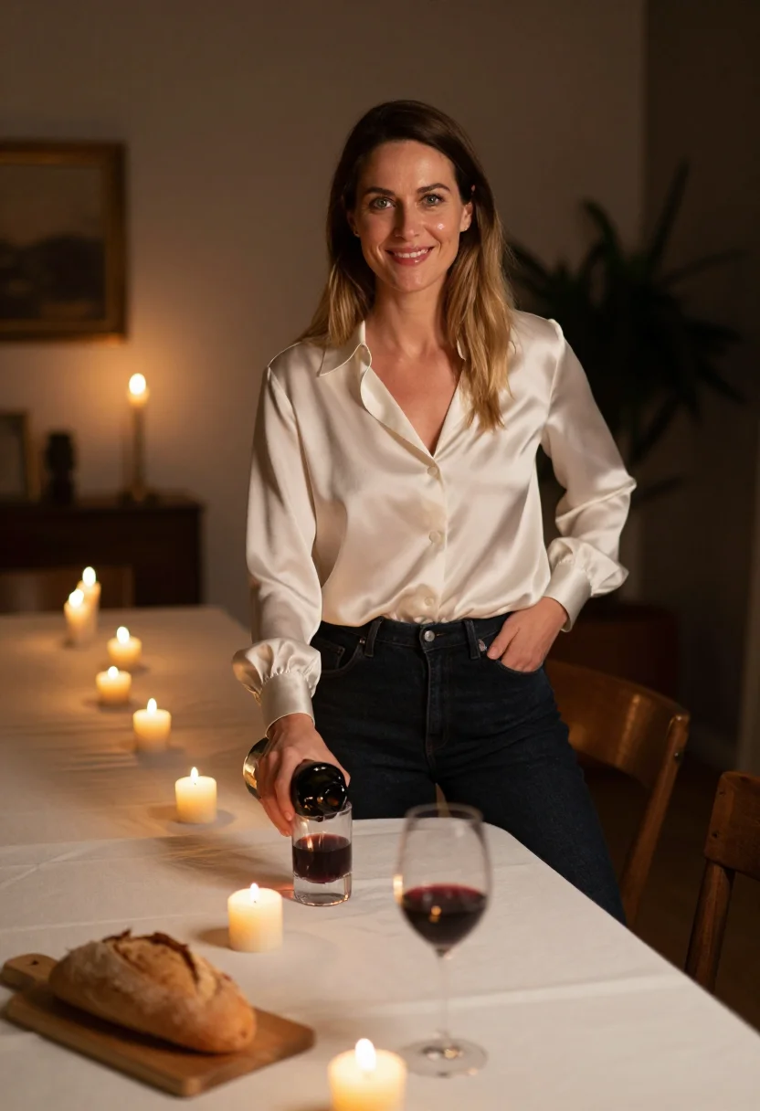 Example portrait from the AI Dinner Table — Free Preview, Train Once