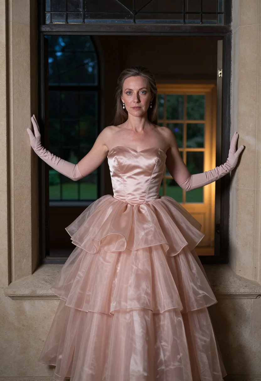 AI dior soiree sample — portrait of a woman, half-length portrait of a Western-Europ