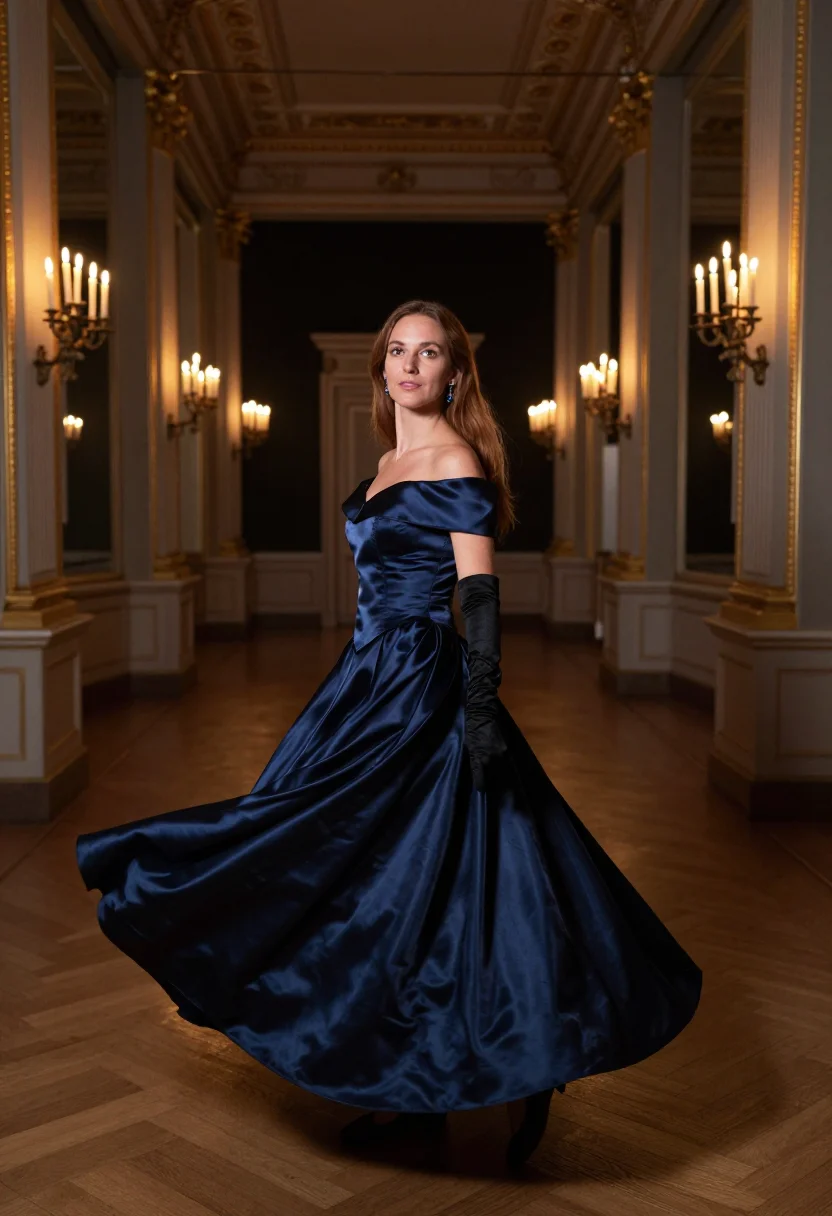 AI dior soiree sample — portrait of a woman, full-length portrait of a Western-Europ
