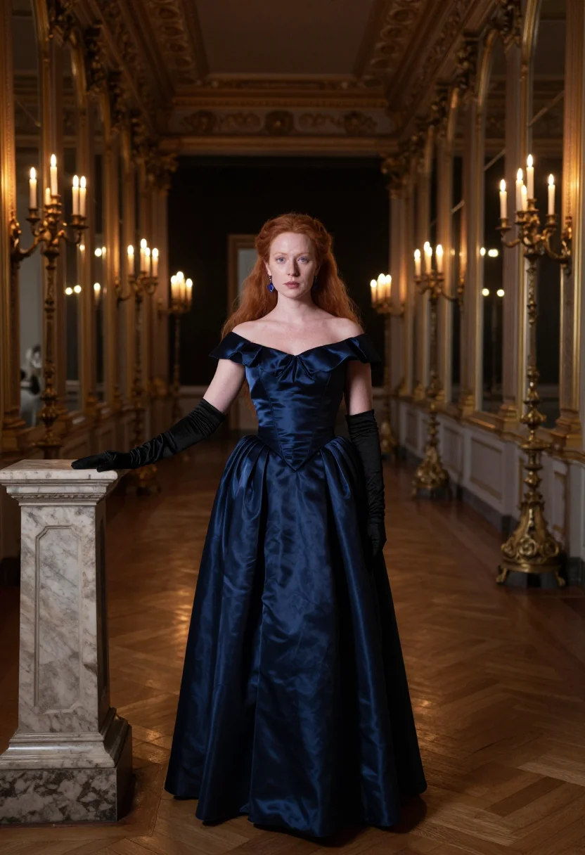 AI dior soiree sample — portrait of a woman, three-quarter-length portrait of a Nort