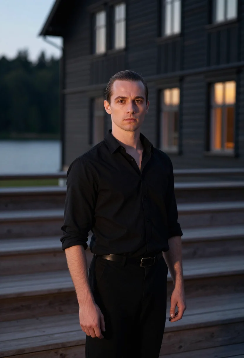 AI dirty dancing johnny castle black sample — portrait of a man, a dance instructor in his late twenties o