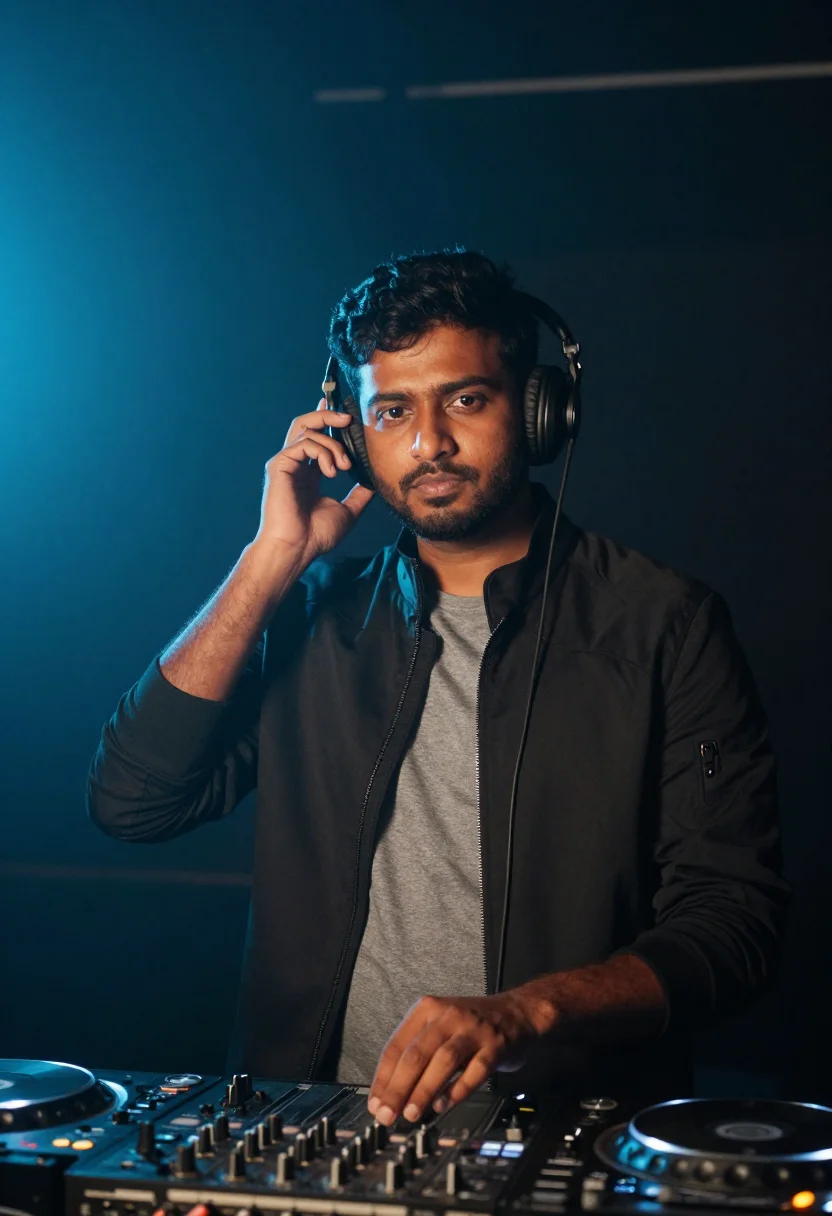 AI dj sample — portrait of a man, half-length three-quarter portrait of a S