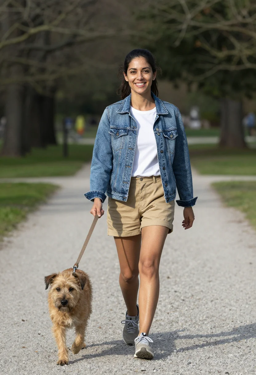 AI dog park sample — portrait of a woman, three-quarter-length portrait of a woma