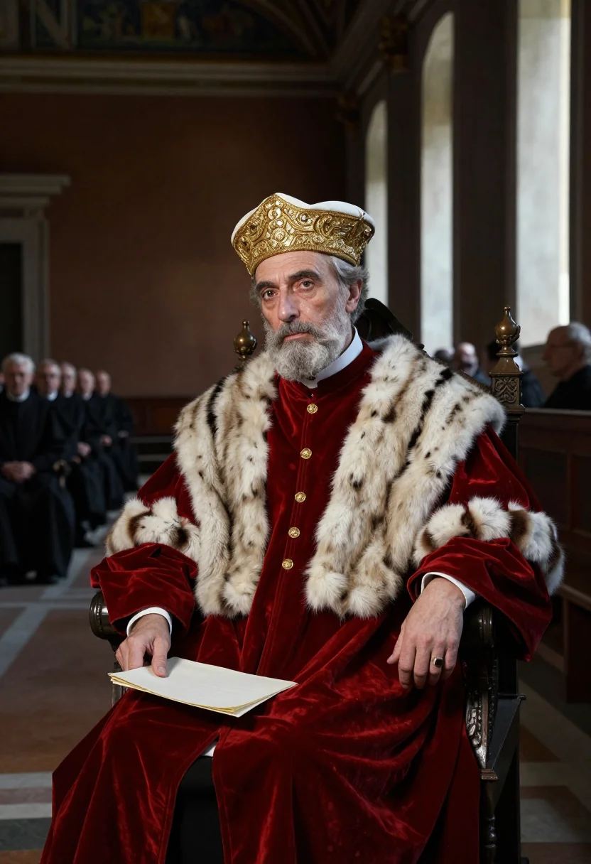 AI doge sample — portrait of a man, half-length portrait of a Venetian man in